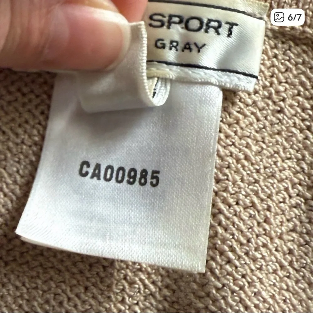 #32 🌷Vintage St. John sport cardigan by Marie gray - wool blend zip sweater- M - Picture 6 of 7